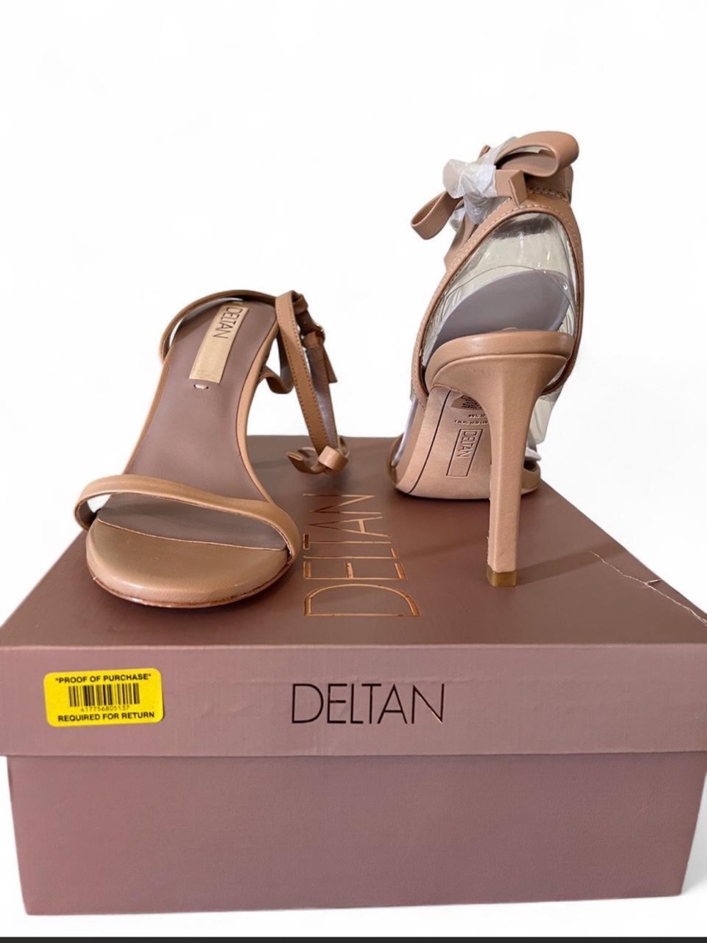 Deltan Women's Open-Toe High Heel Sandals in Rose Nude